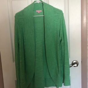 Lilly Pulitzer lime green cardigan
